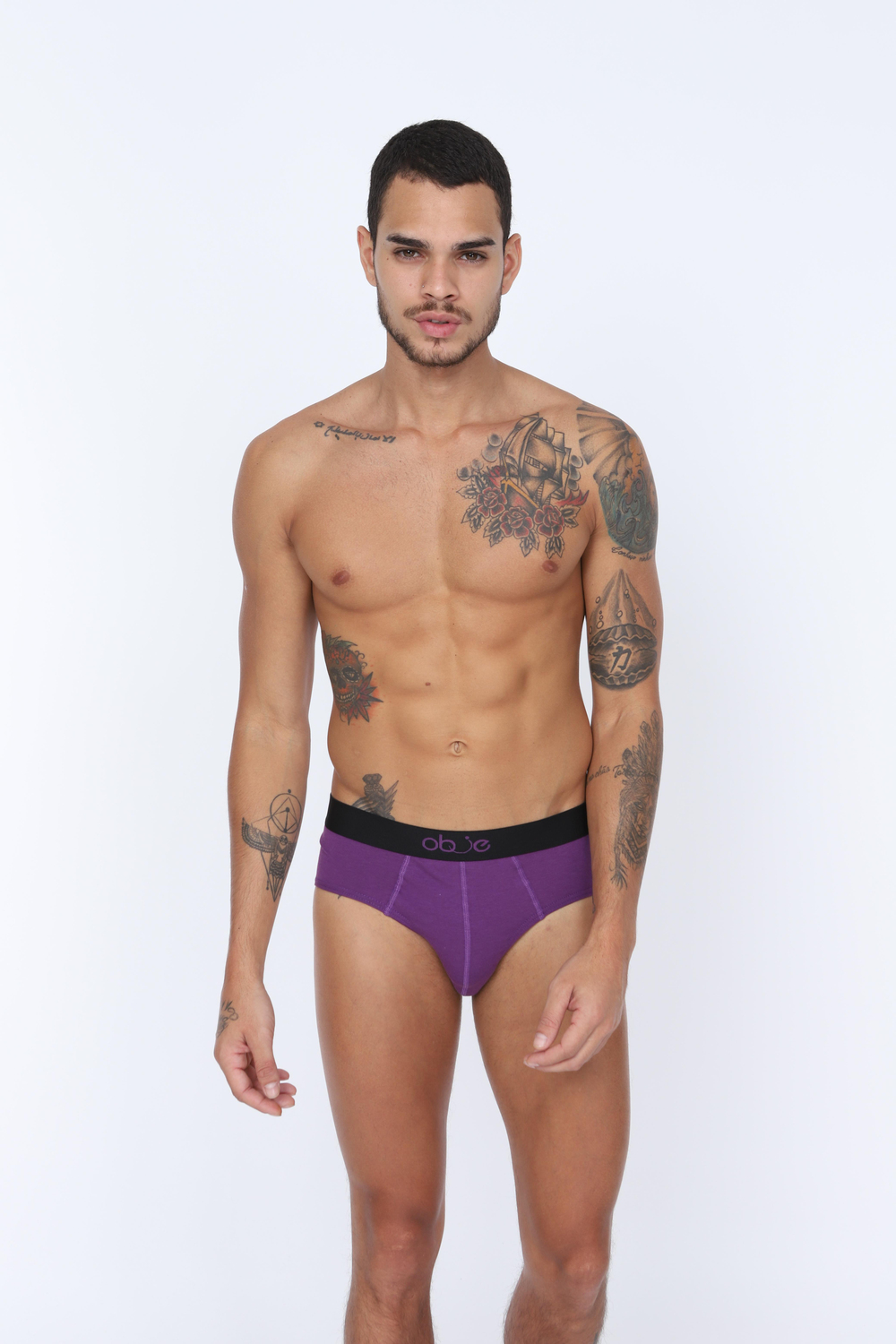 Erkek Mor Modal Slip