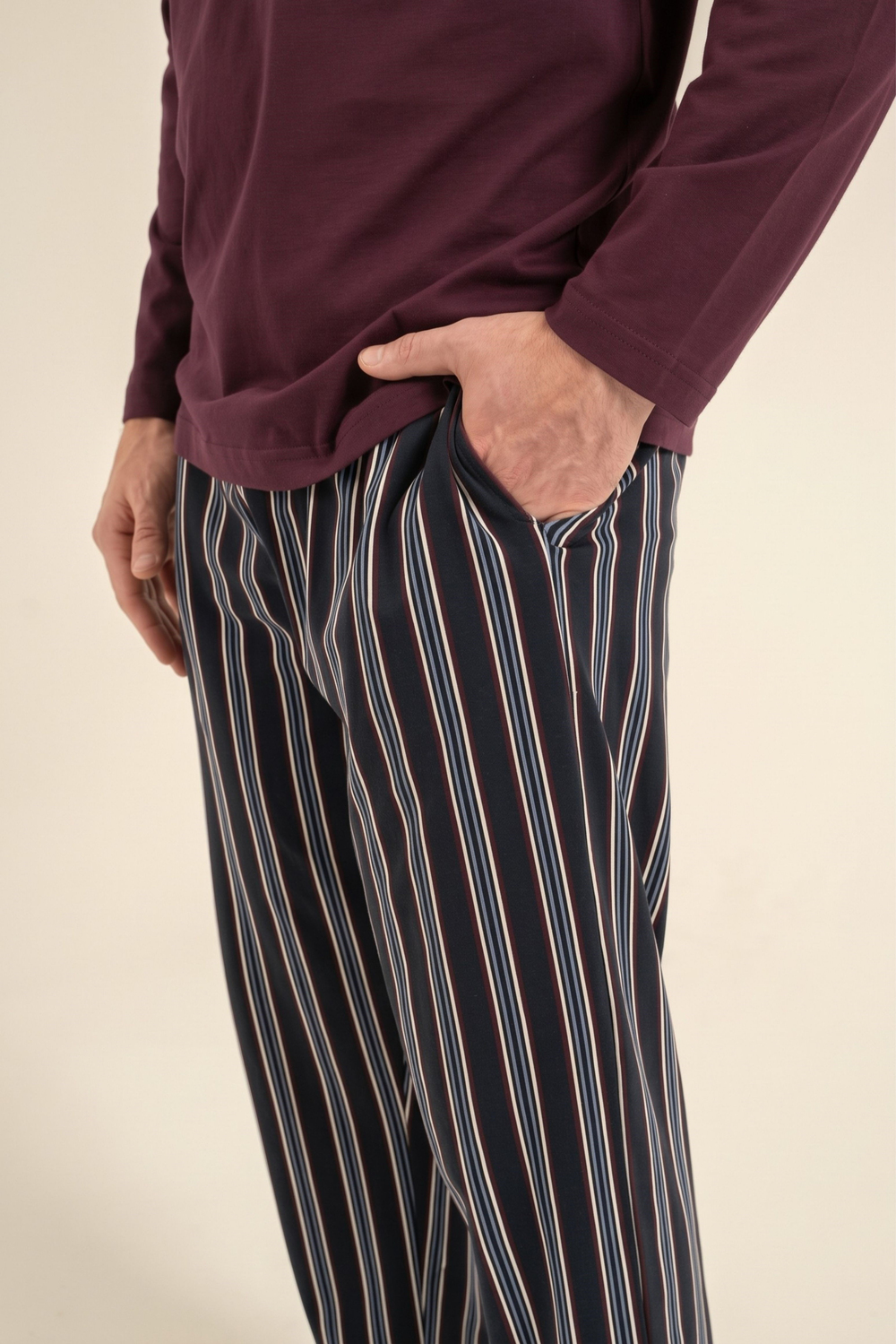 Erkek Mürdüm Pijama Altı