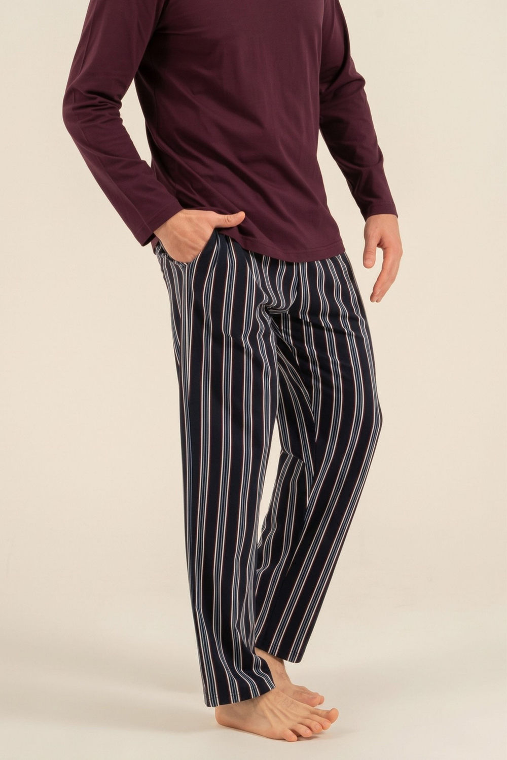 Erkek Mürdüm Pijama Altı