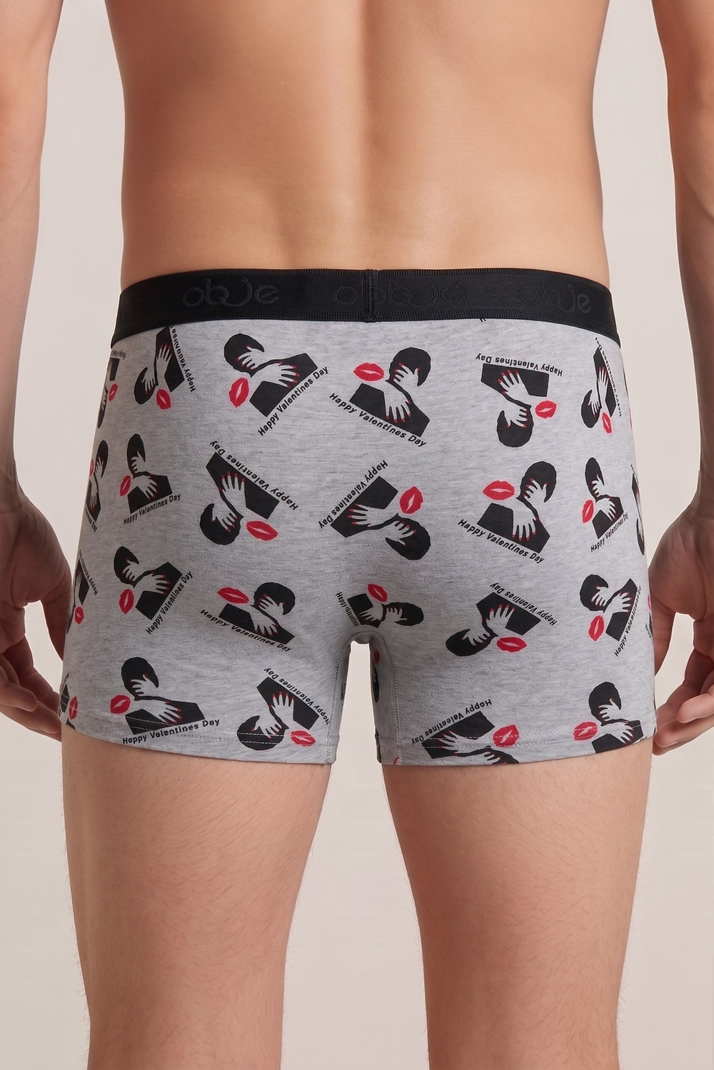 Erkek Öpücük Desen Boxer