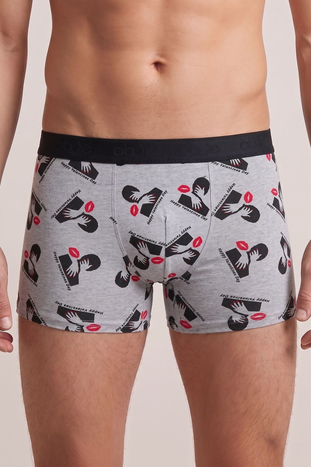 Erkek Öpücük Desen Boxer