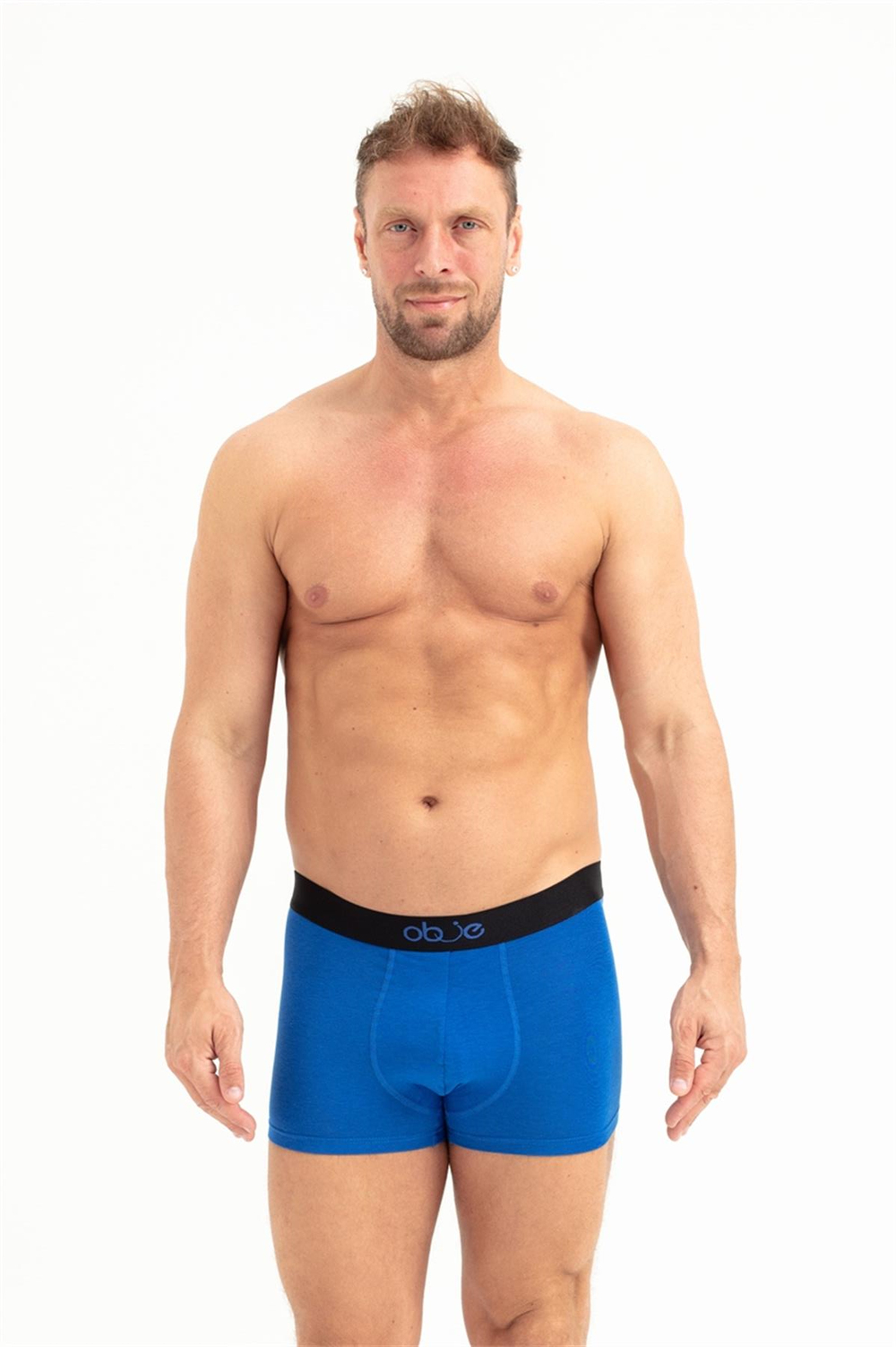 Erkek Saks Mavi Modal Boxer
