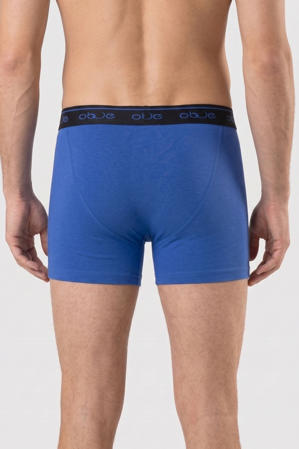 Erkek Saks Mavi Penye Modal Boxer