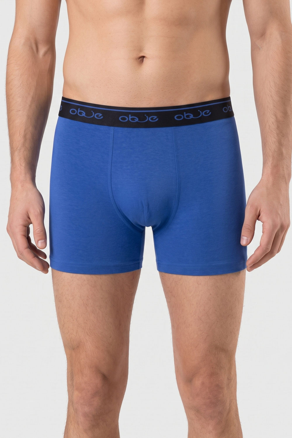 Erkek Saks Mavi Penye Modal Boxer