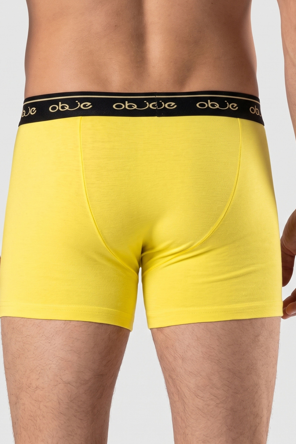 Erkek Sarı Penye Modal Boxer