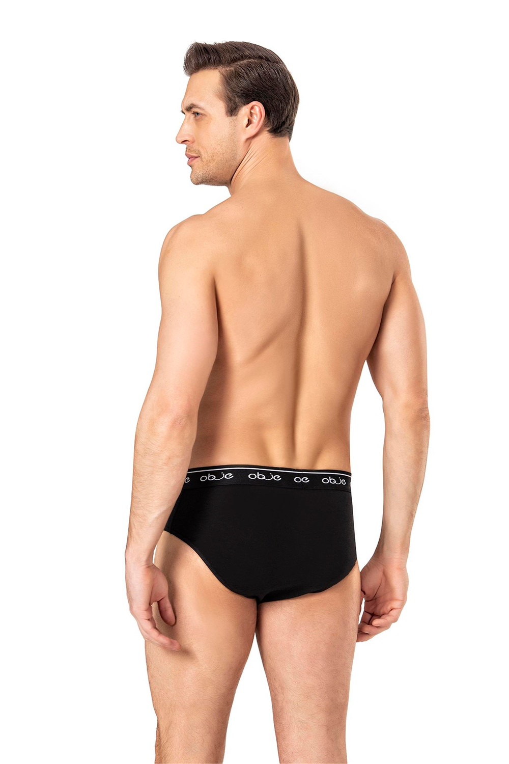Erkek Siyah Dıştan Lastikli Slip