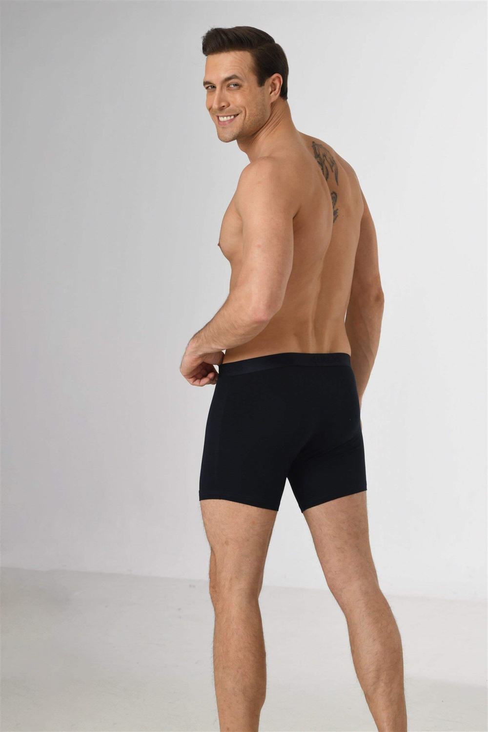 Erkek Siyah Penye Modal Boxer
