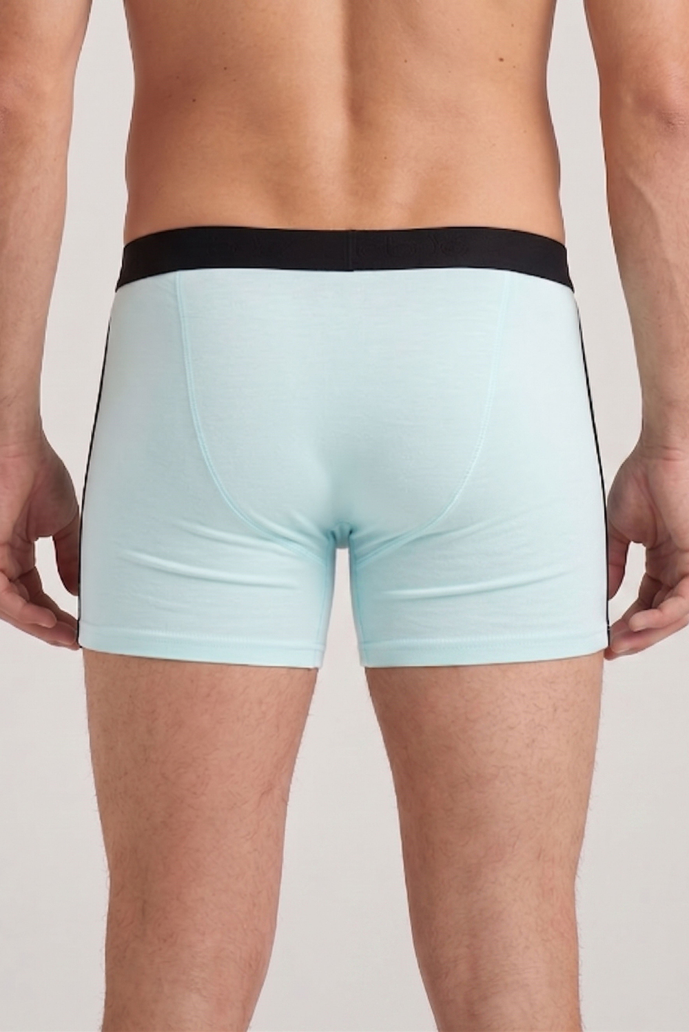 Erkek Turkuaz Likra Cotton Boxer