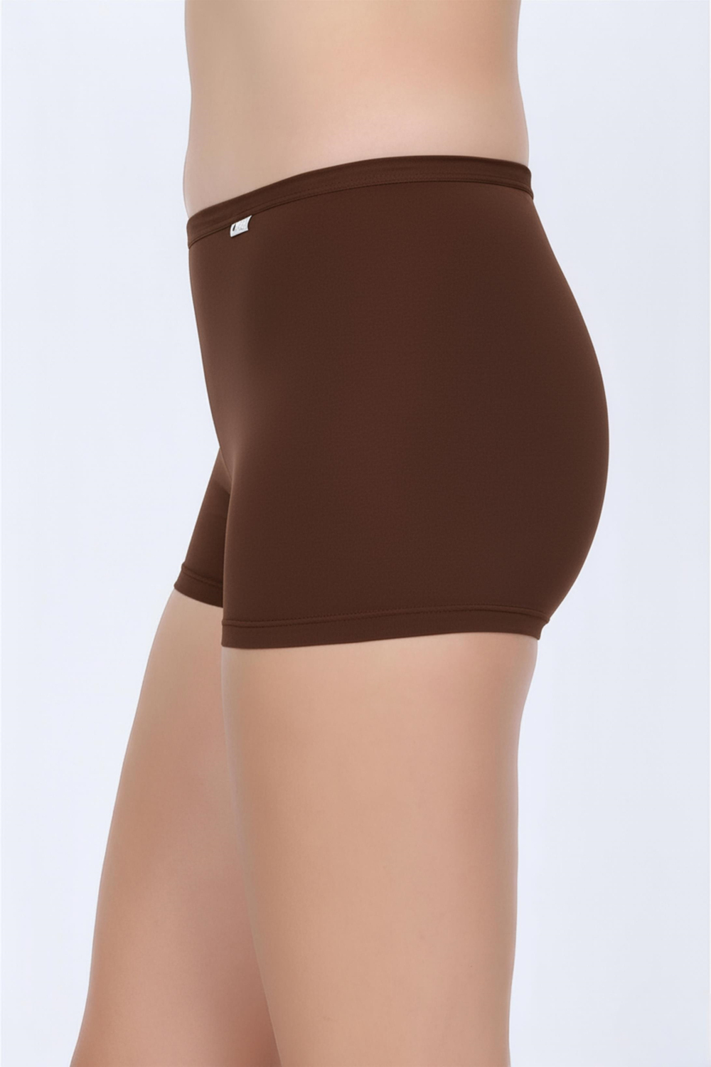 Kadın Acı Kahve Likra Cotton Boxer