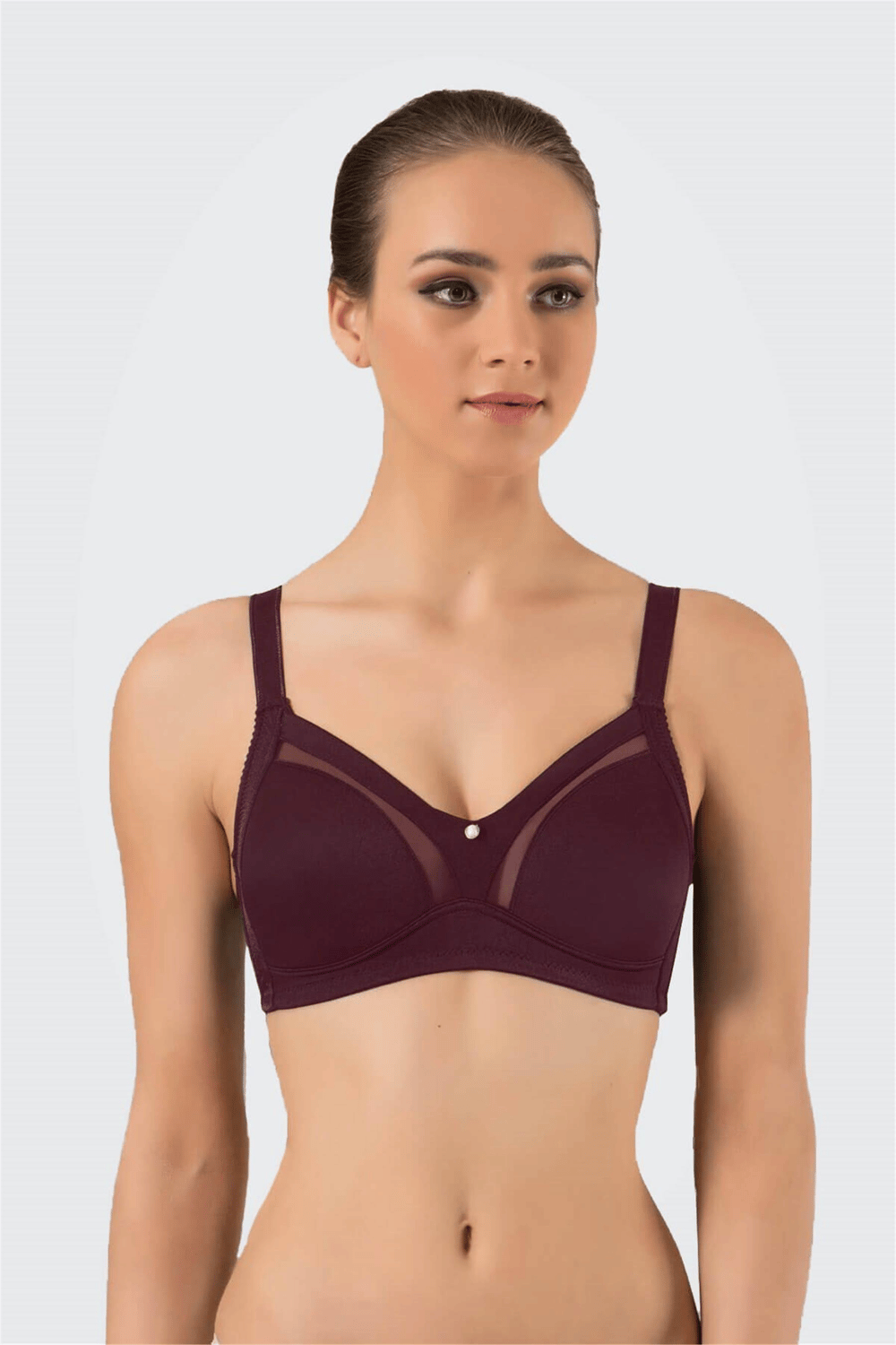 Kadın Bordo Minimizer Sütyen