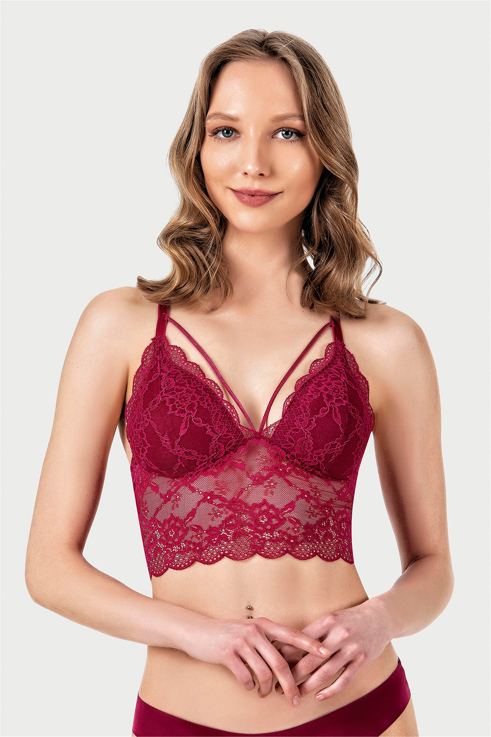 Kadın Fuşya Yıldızlı Bralet