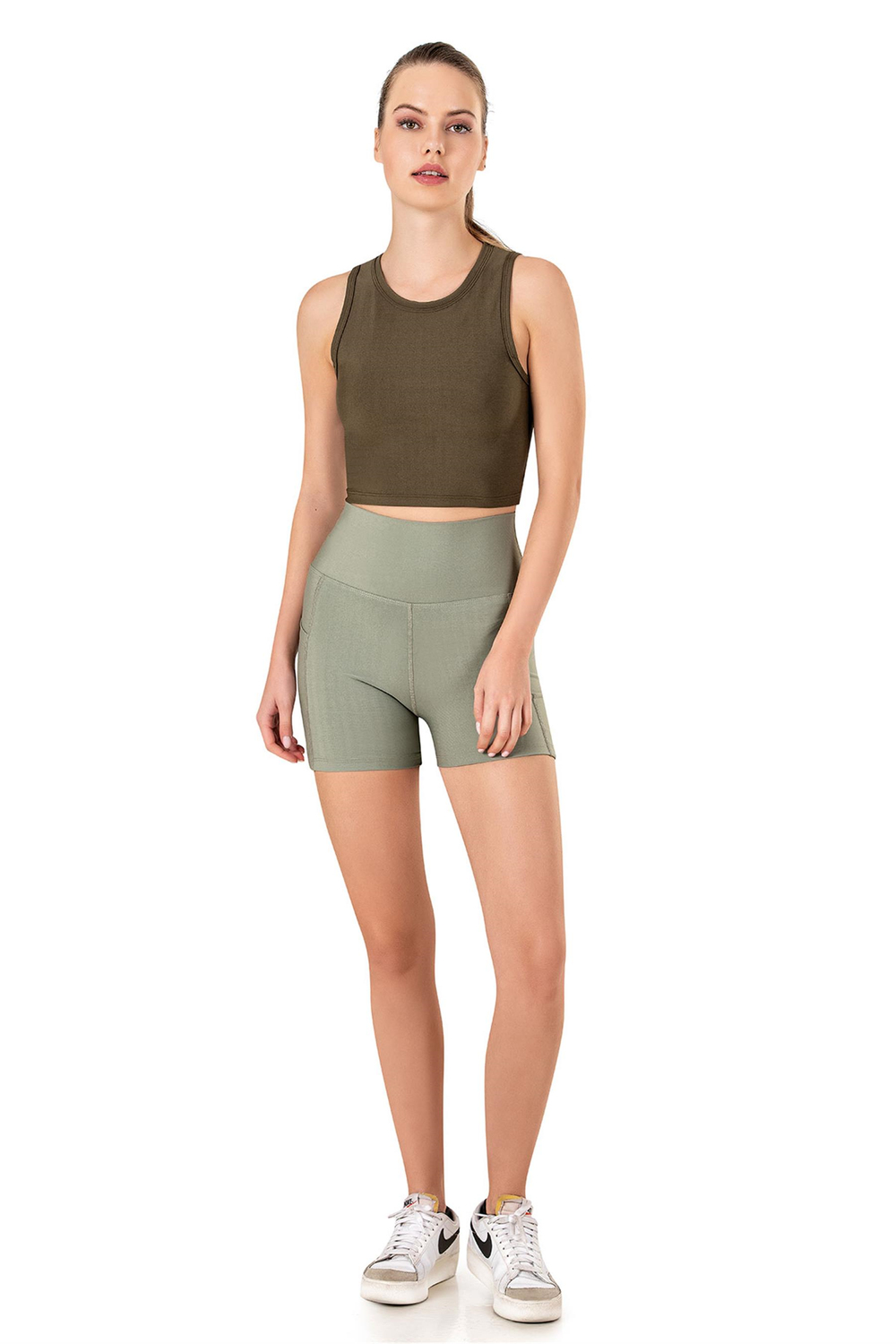 Kadın Haki Spor Bralet