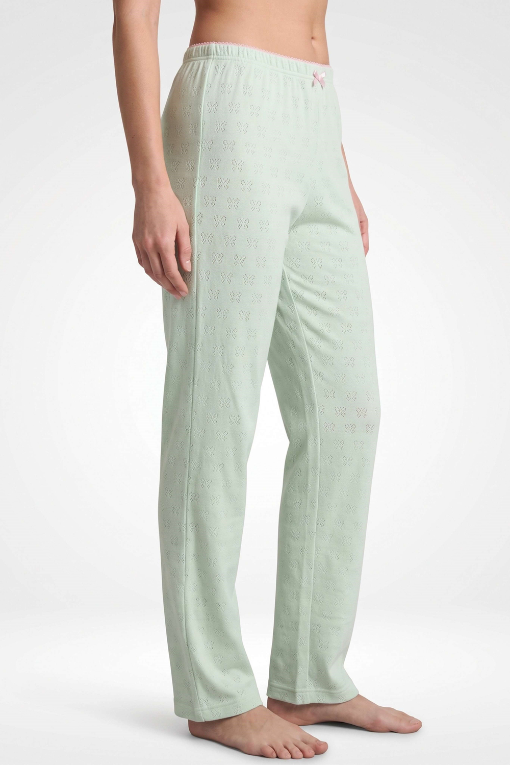 Kadın Mint Ribana Pijama Altı