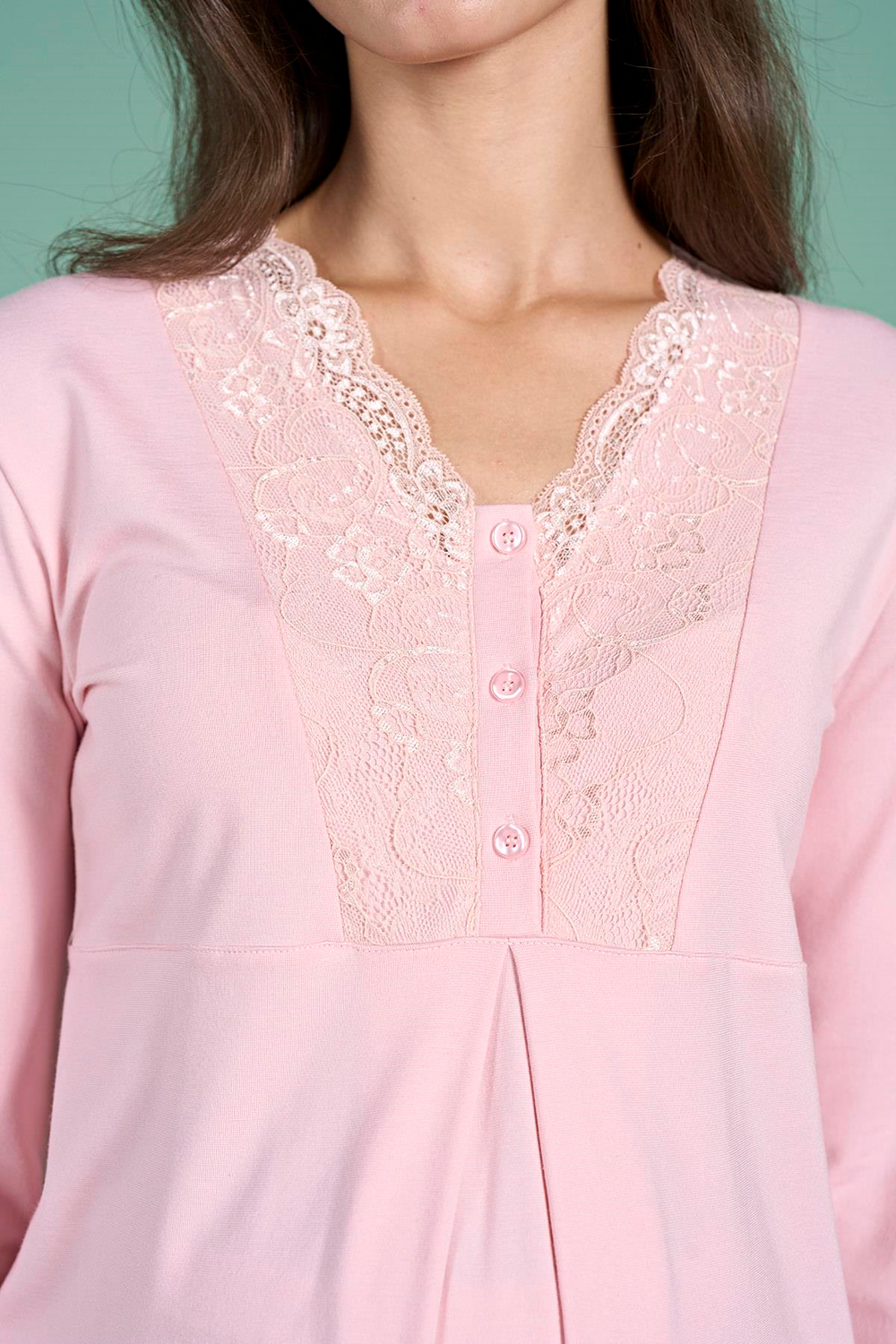 Kadın Pembe Lohusa Pijama 