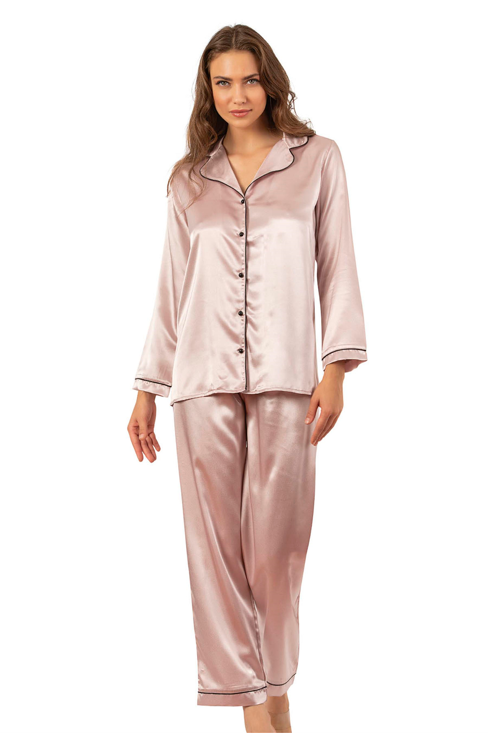 Kadın Pudra Pijama Üstü