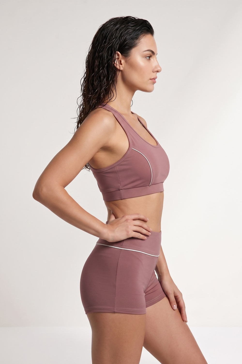 Kadın Pudra Şortlu Bikini Takım