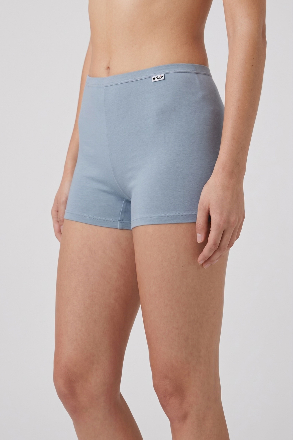 Kadın Sis Mavi Likra Cotton Boxer