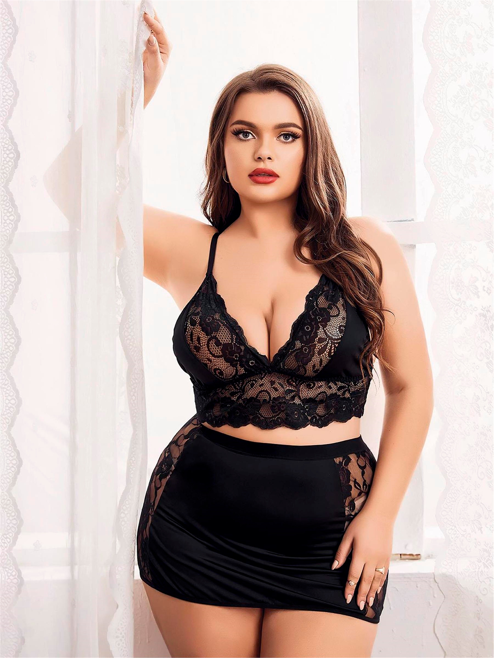 Kadın Siyah Erotic Kostüm
