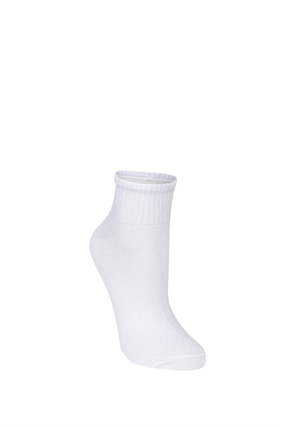 Kadın Siyah Tenis 3lü Düz Çorap