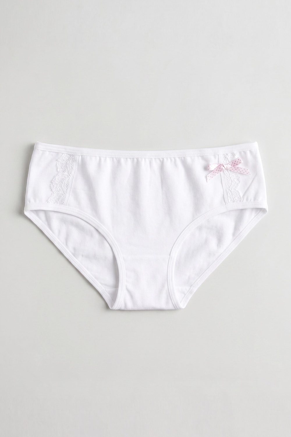 Kız Çocuk Beyaz Likralı Slip