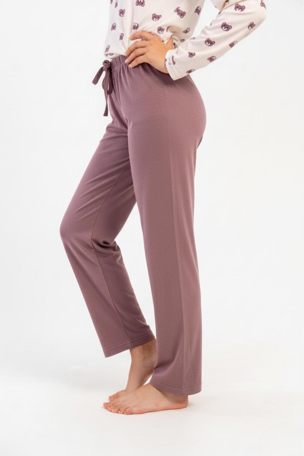 Kız Çocuk Sütlü  Kahve Pijama Altı