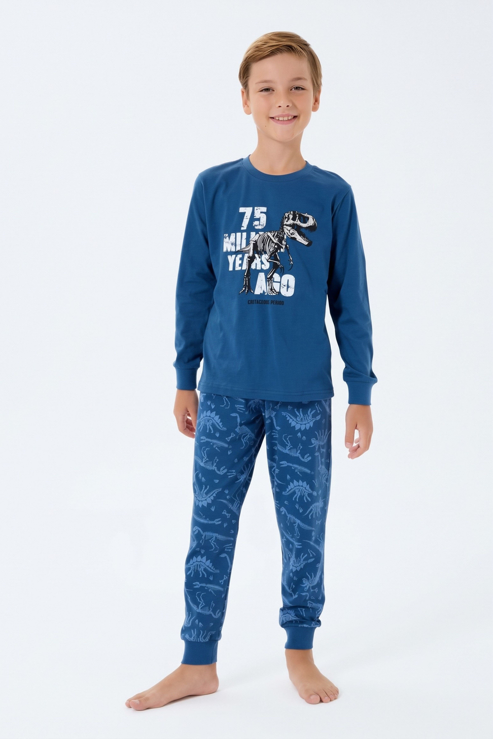 Erkek Çocuk Koyu İndigo Pijama Altı