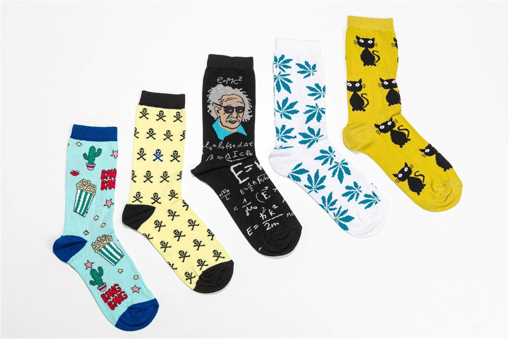 Unisex Bang Bang Desen 5li Çorap