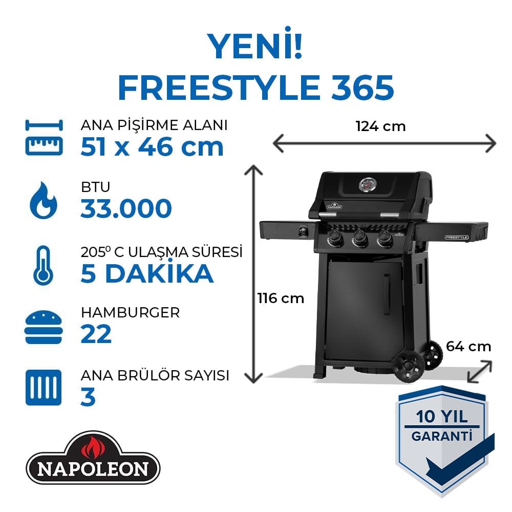 Freestyle 365 Gazlı Mangal 2026 Model