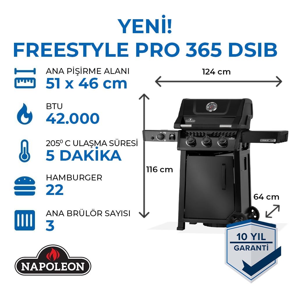 Freestyle Pro 365 DSIB Gazlı Mangal 2026 Model