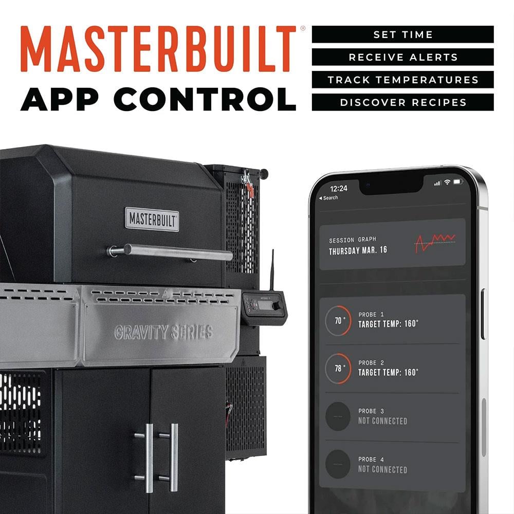 Masterbuilt Gravity Serisi 1150 Dijital Kömürlü Smoker Barbekü | Kömürlü Smoker Mangal 