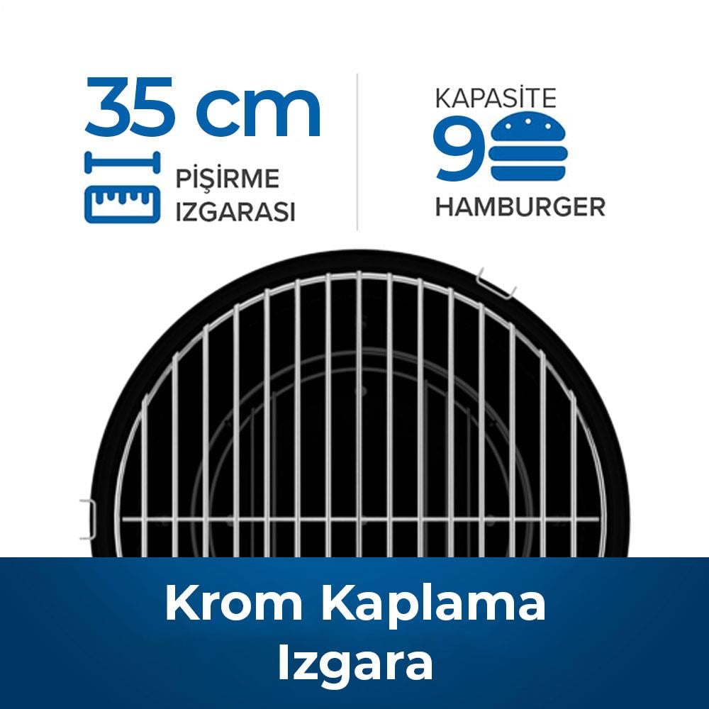 Napoleon Premium 14 Taşınabilir Kömürlü Mangal | Barbekü 35cm