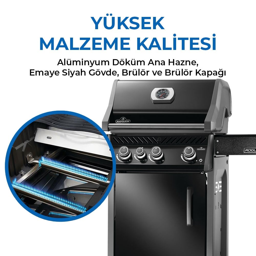 Rogue Pro 425 SIB Gazlı Mangal - Siyah