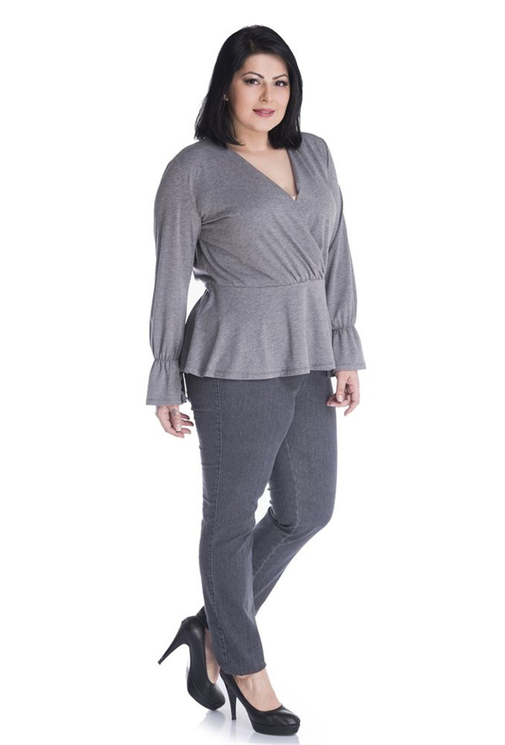 Beli Lastikli Denim PantolonMYLINE13402-m