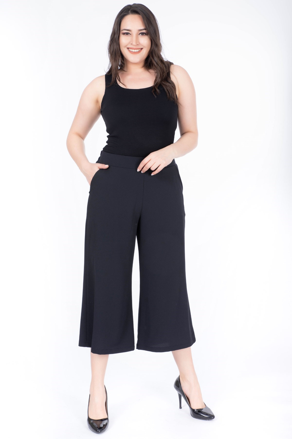 Kapri Boy Bol Paça Kumaş PantolonMYLINE34459