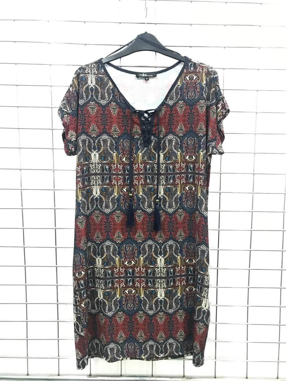 Myline-Önü Bağcıklı Tunik-Büyük Beden Outlet-45882