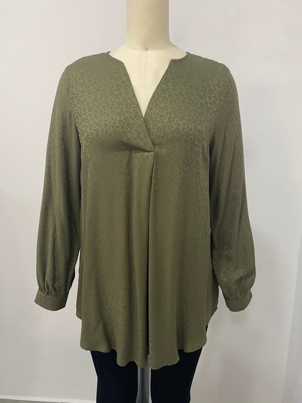 Myline-V Yaka Tunik-Büyük Beden Outlet-66530