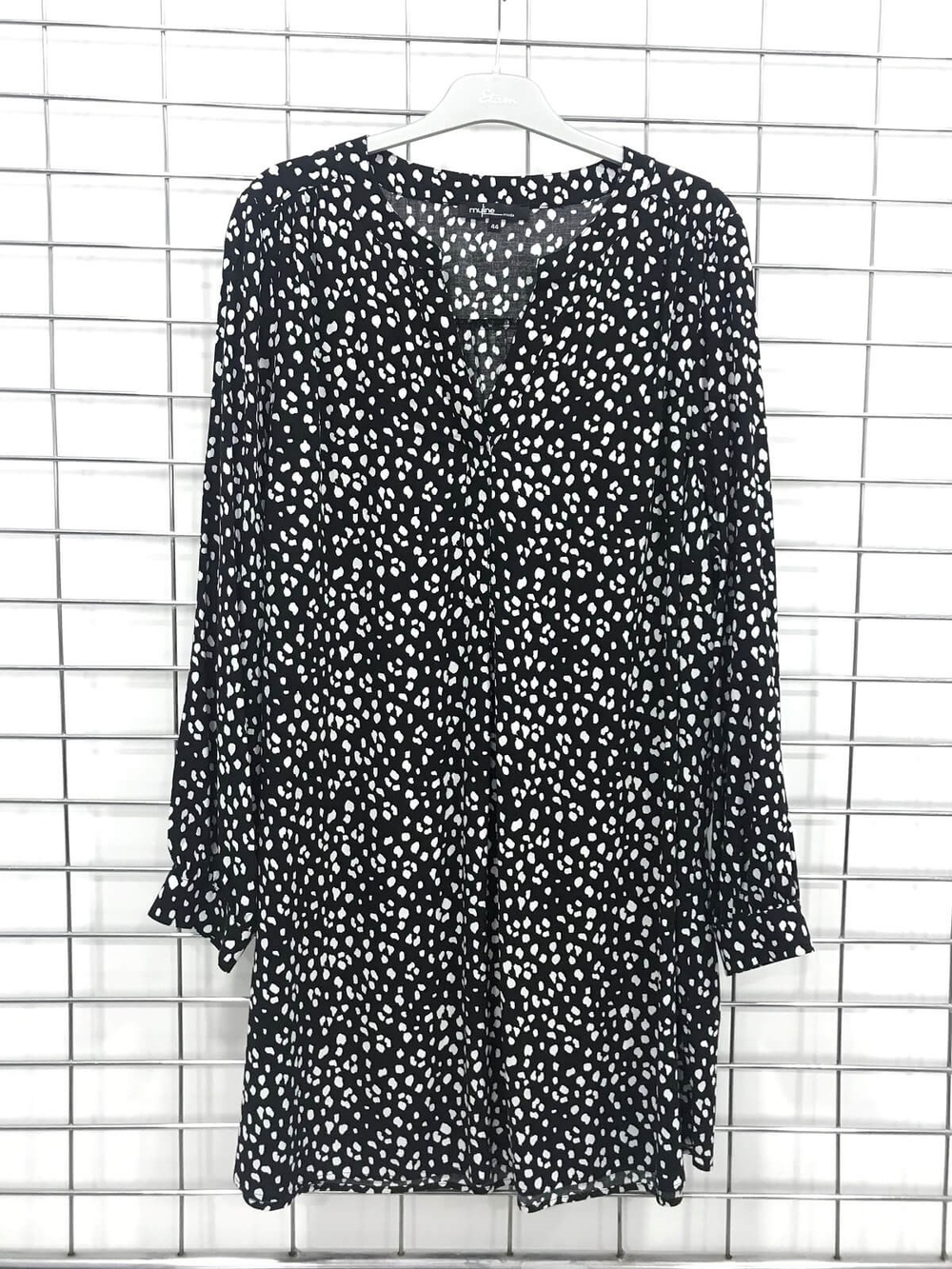 Myline-V Yaka Uzun Kollu Tunik-Büyük Beden Outlet-45854