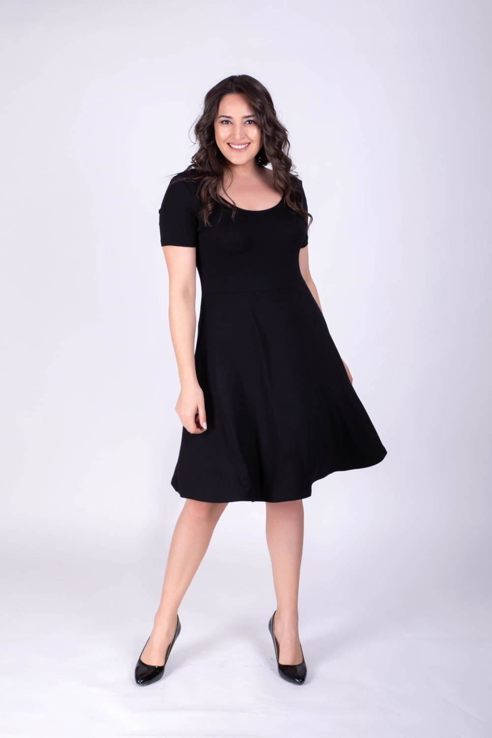 Yuvarlak Yaka ElbiseMYLINE34393