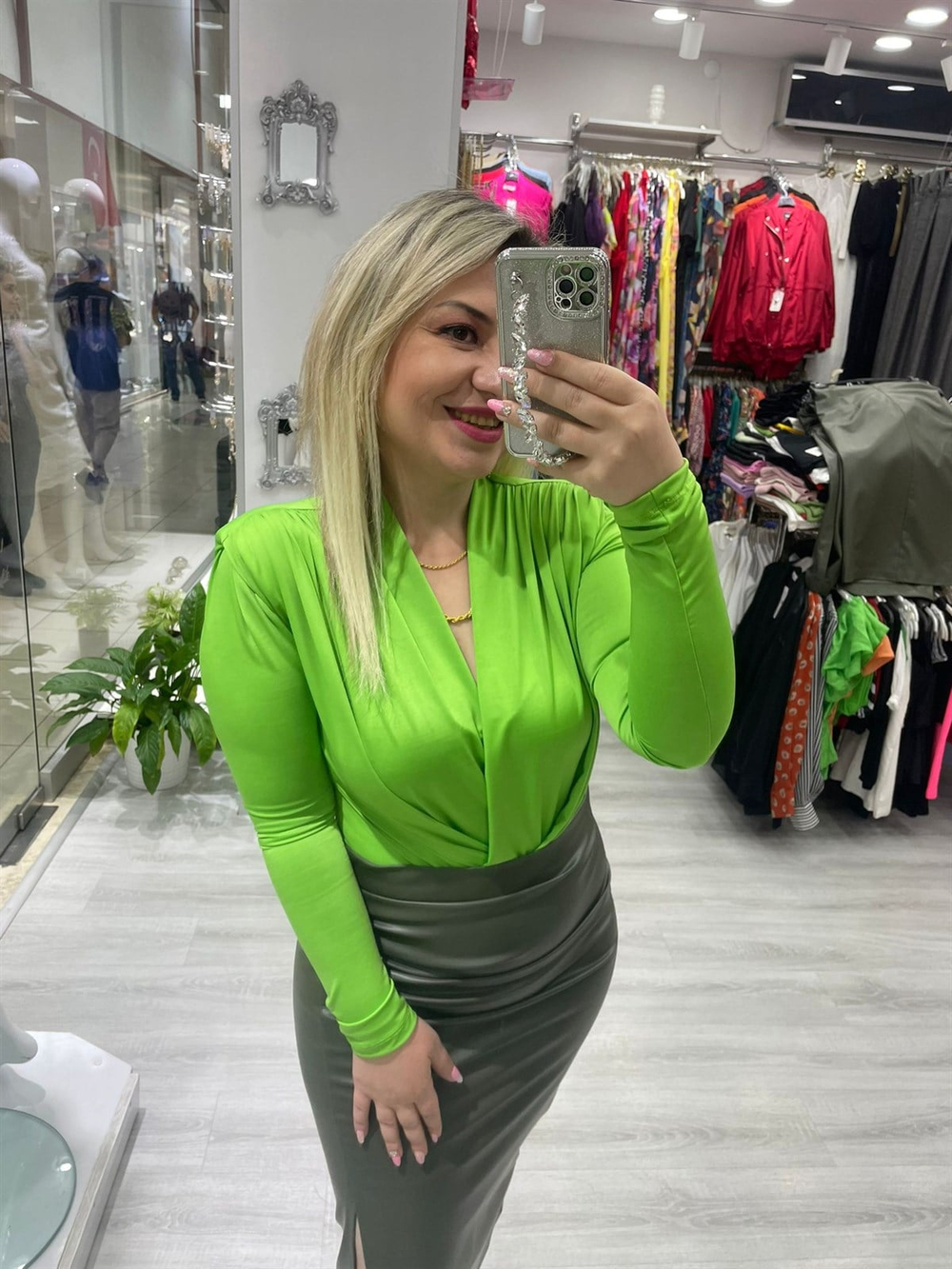 Yeşil  Bodysuit 
