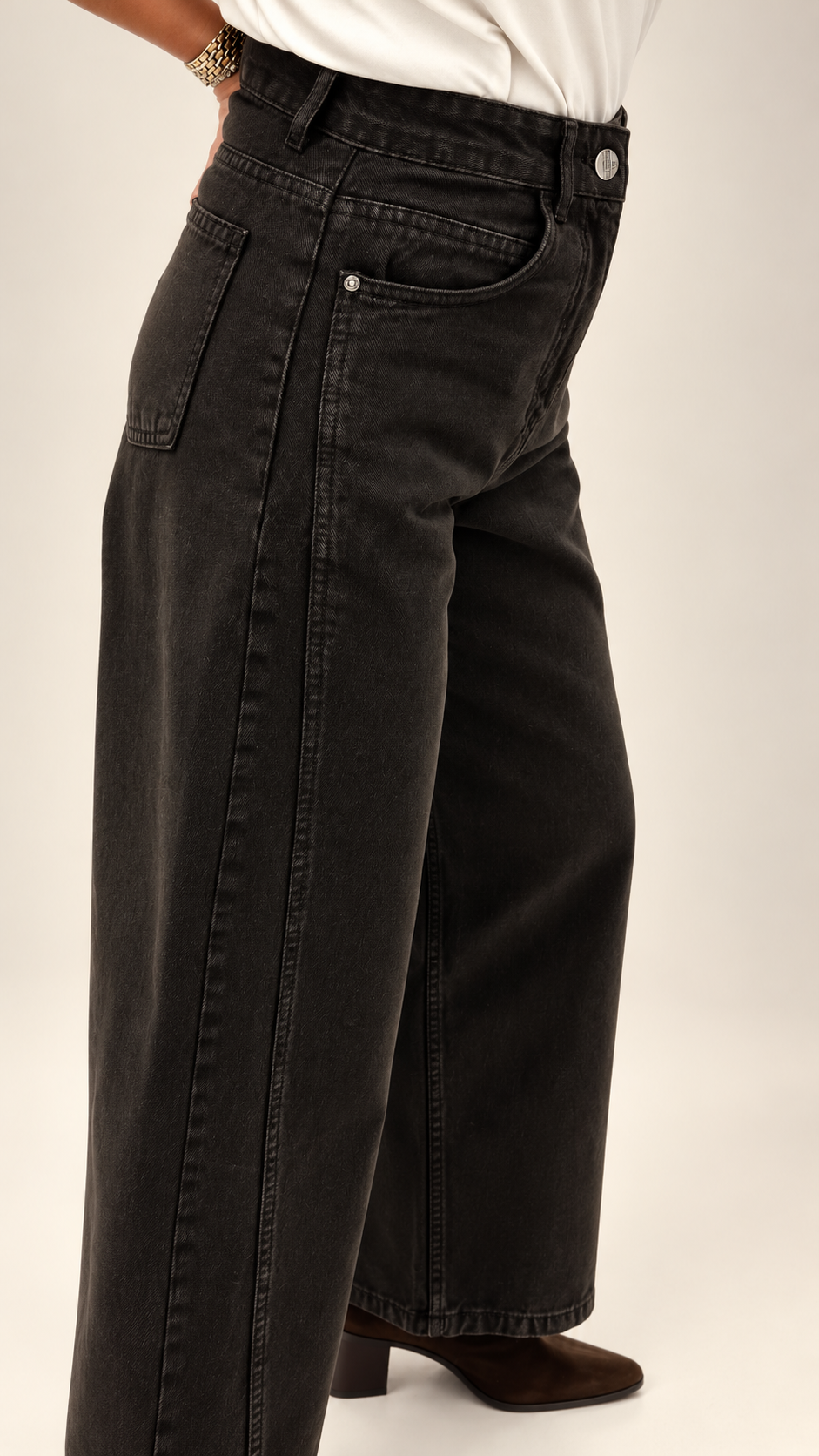 Acı Kahve Dikiş Detaylı Jean 545