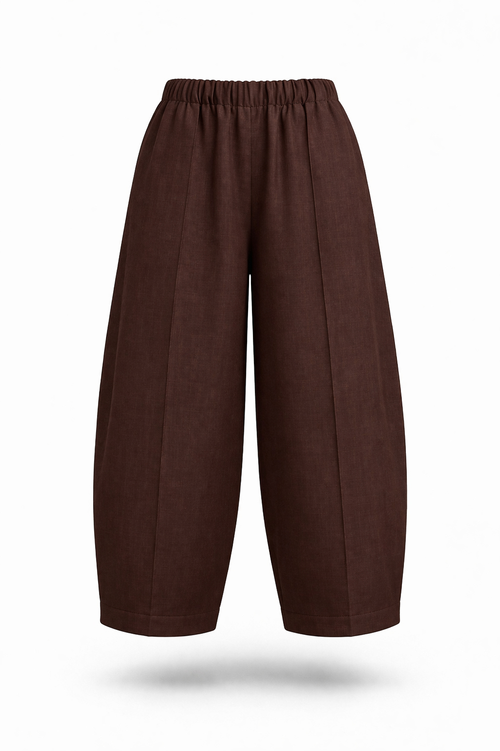 Acı Kahve Keten Bol Pantolon 00198