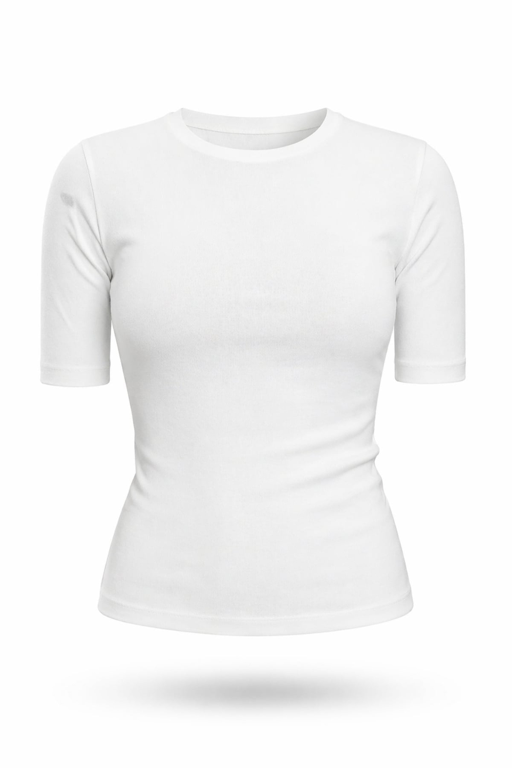 Beyaz Drape Detaylı Tshirt 17190