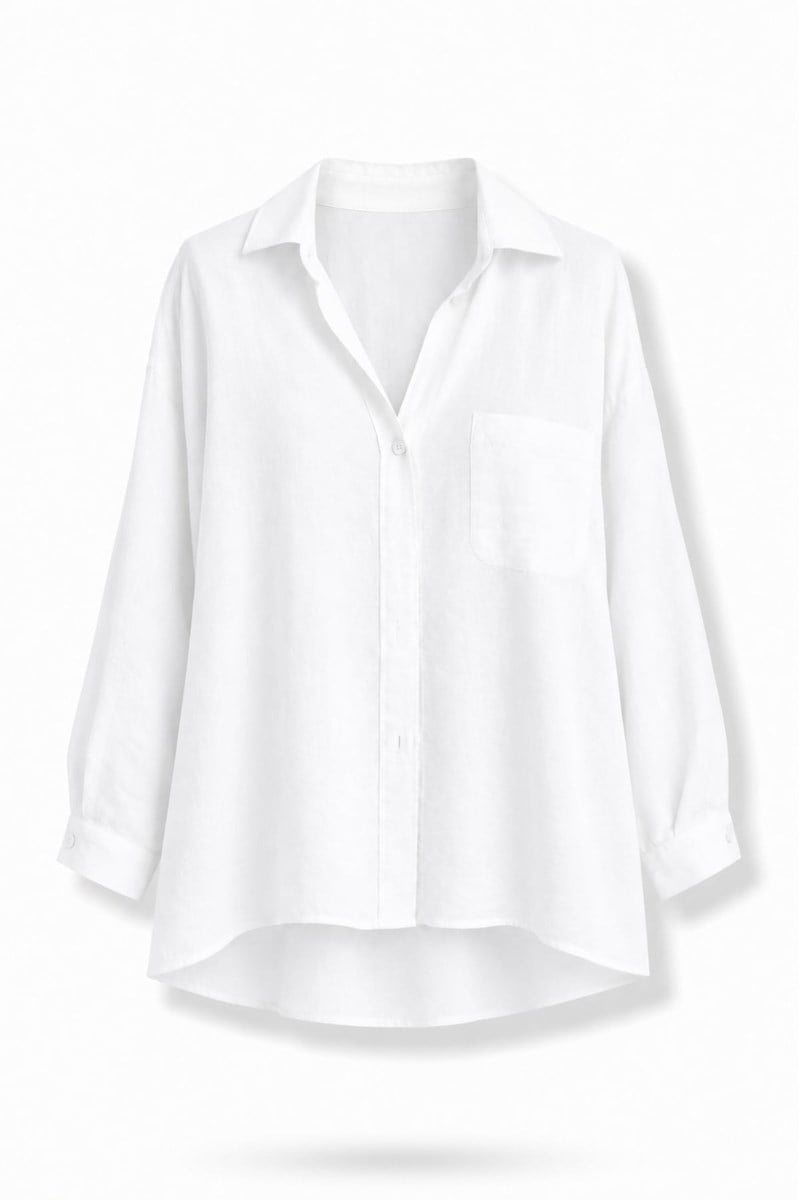 Beyaz Oversize Gömlek 4612