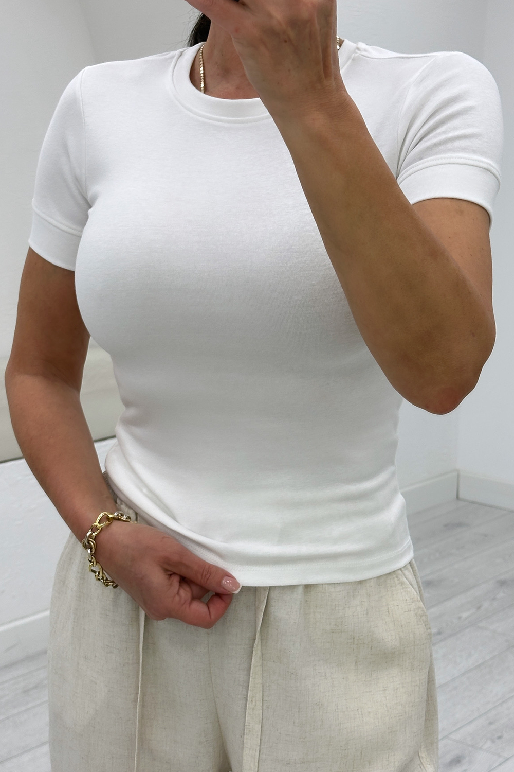 Beyaz Soft Touch Tshirt 17426