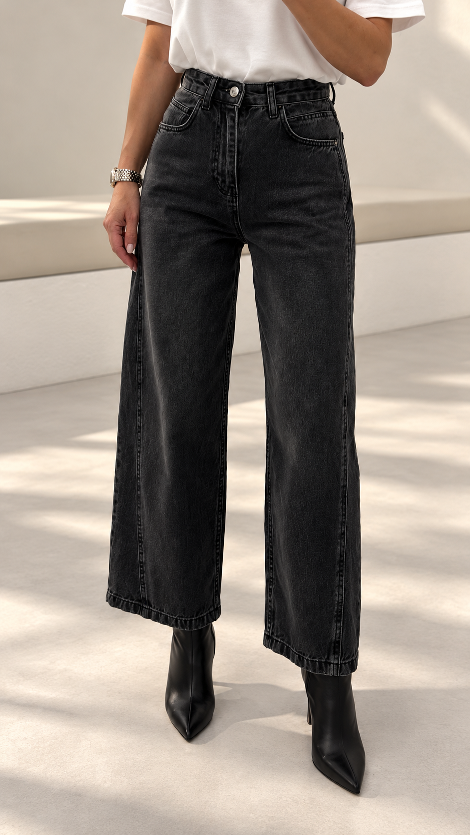 Füme Dikiş Detaylı Jean 545