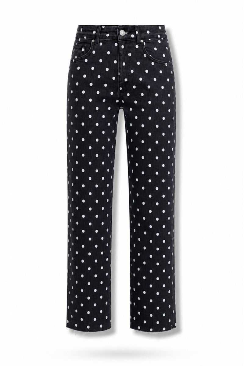 Füme Puantiyeli Jean Pantolon 102