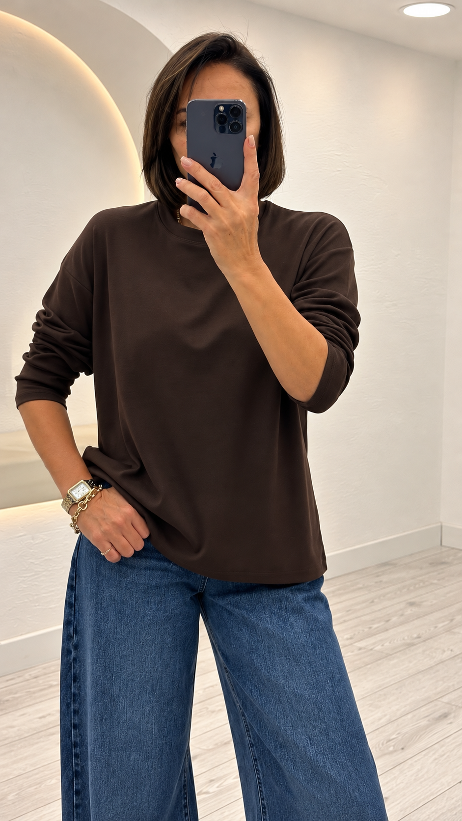 Kahverengi Oversize Tshirt 151357