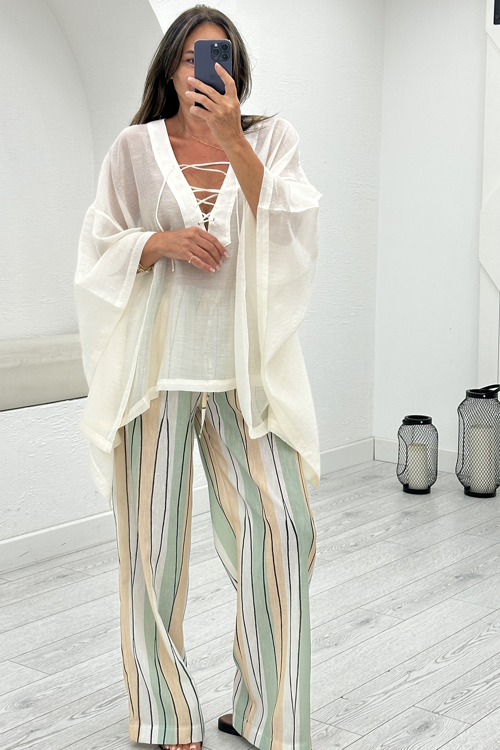 Kemik Bağcıklı Kimono 5111