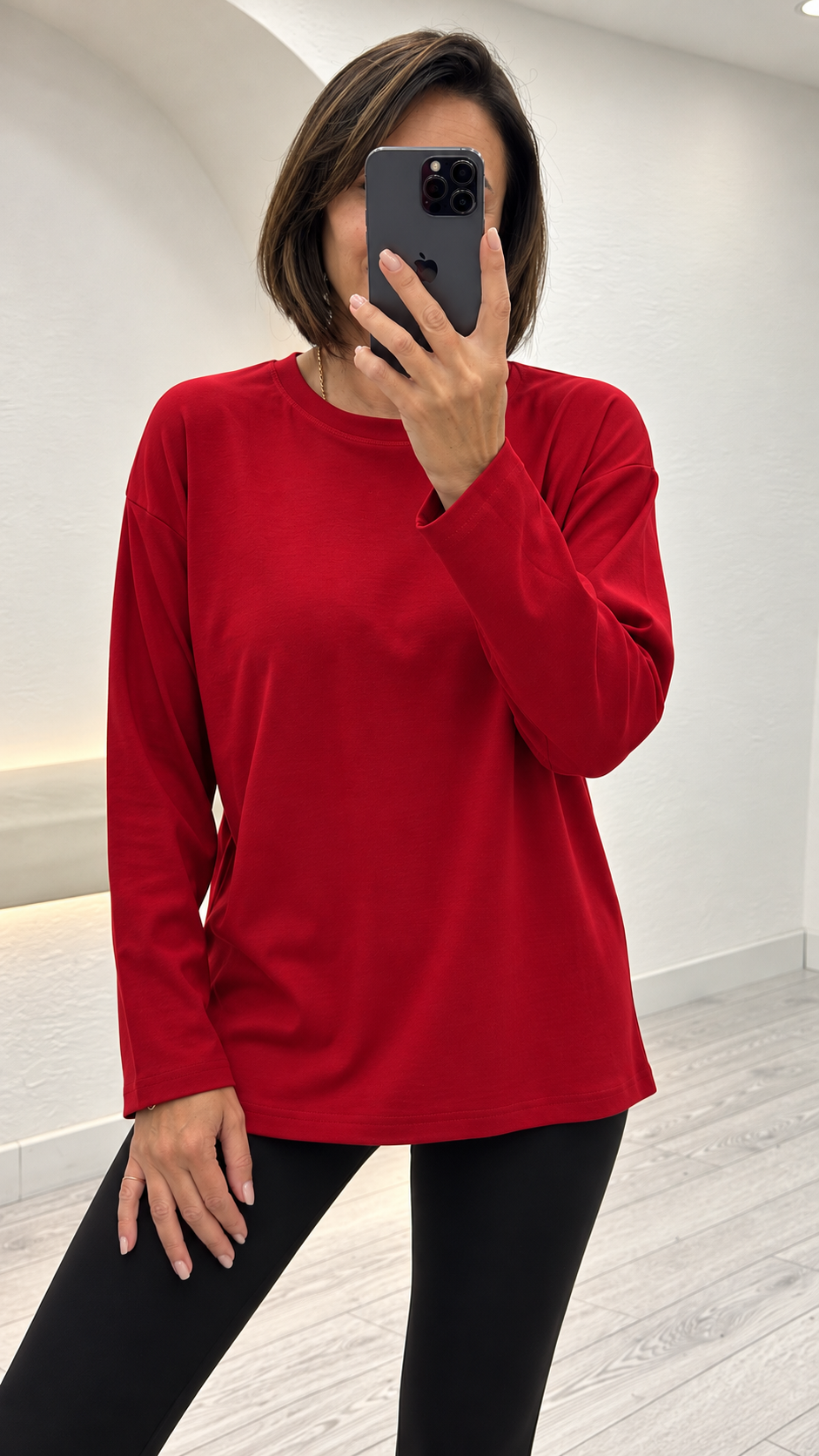 Kırmızı Oversize Tshirt 151357