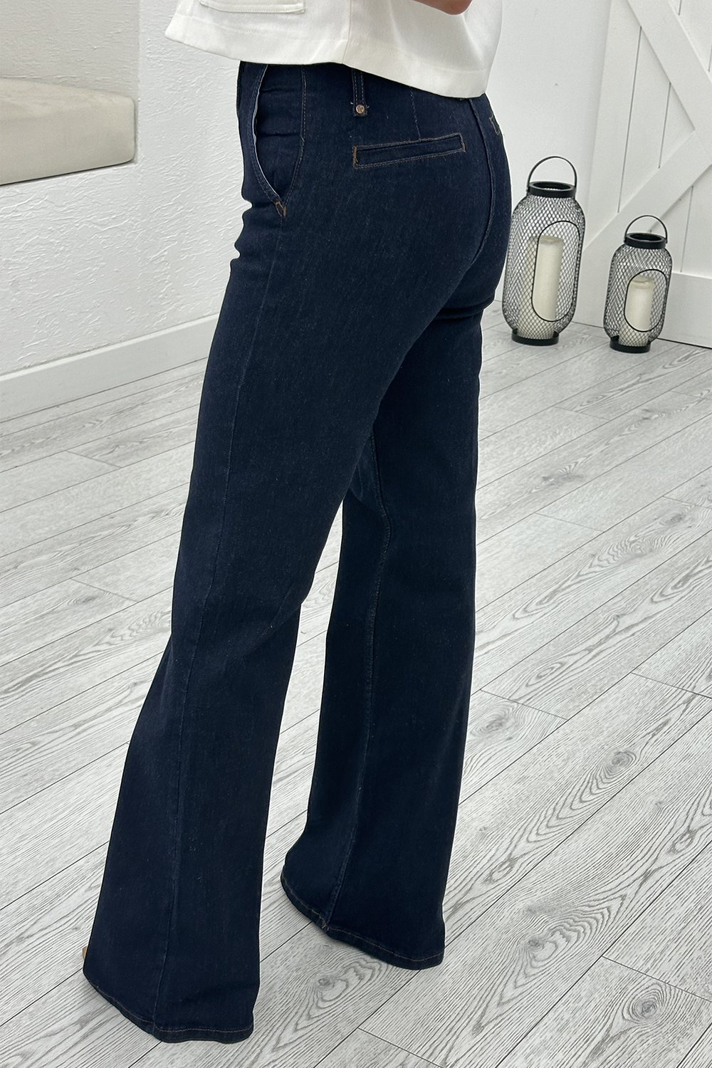 Koyu Mavi Flare Jean 546011
